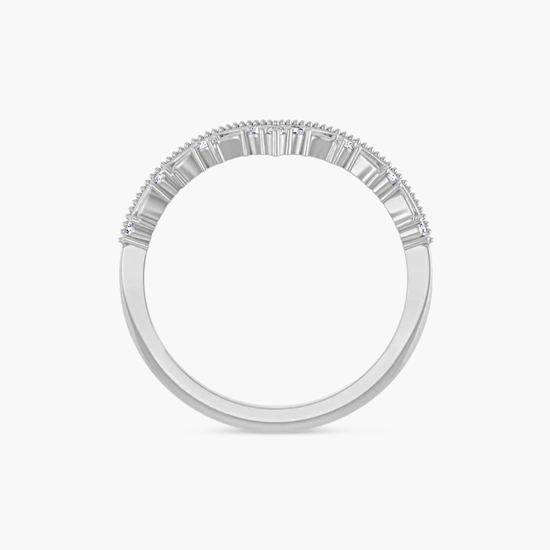 .08 CTW Natural & Lab-Grown Diamond Contour Band