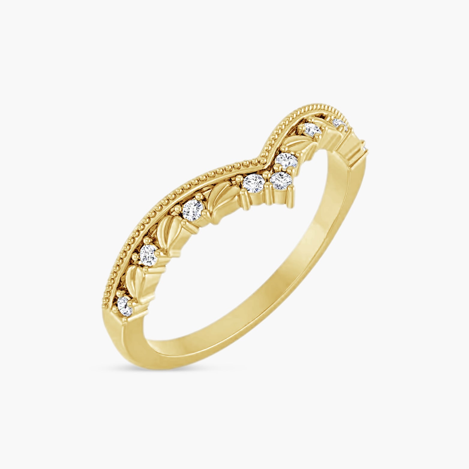 .08 CTW Lab-Grown Diamond Contour Band