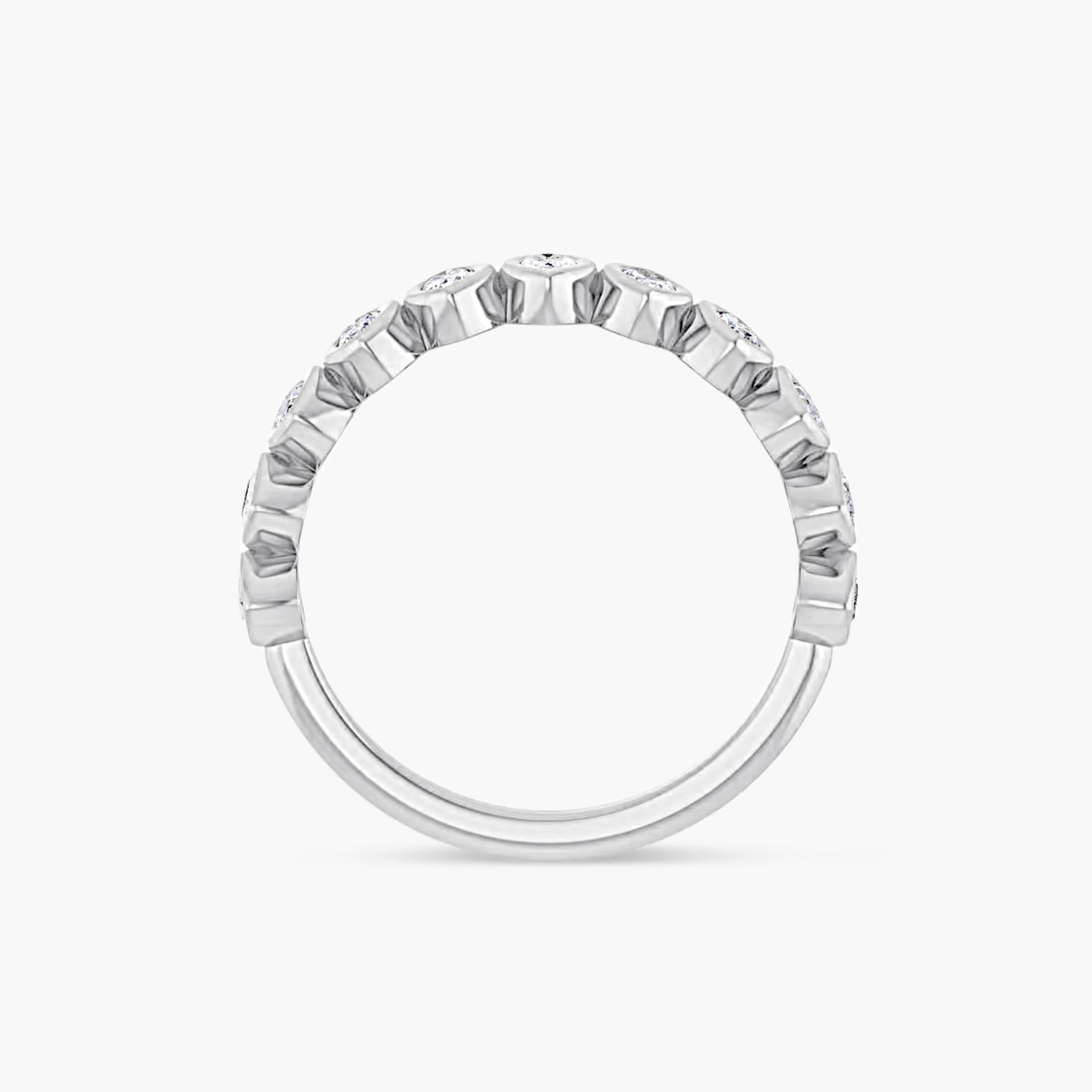 Marquise Bezel-Set Anniversary Band
