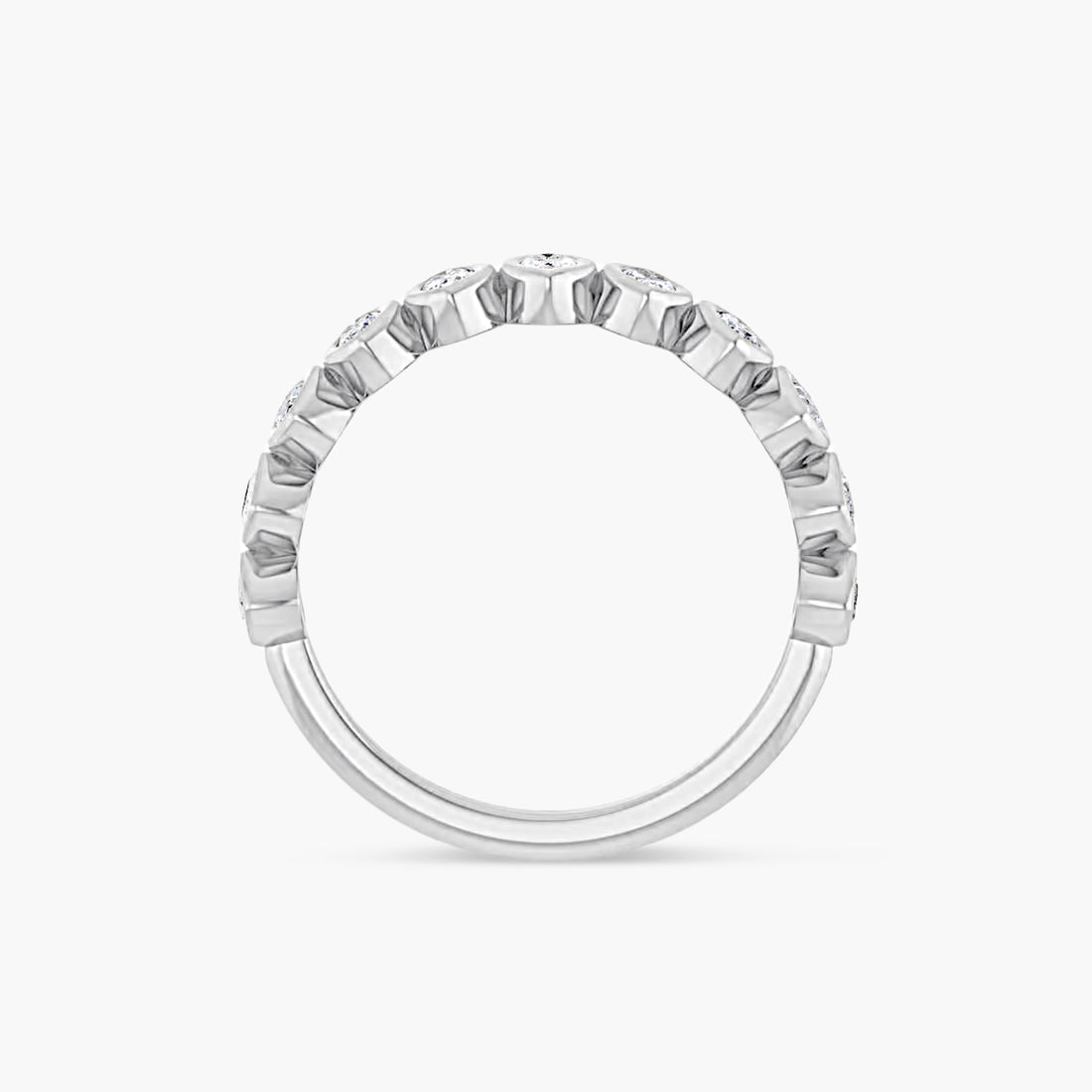 Marquise Bezel-Set Anniversary Band