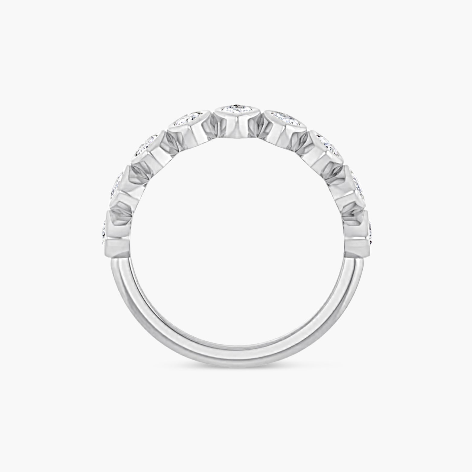 Marquise Bezel-Set Anniversary Band