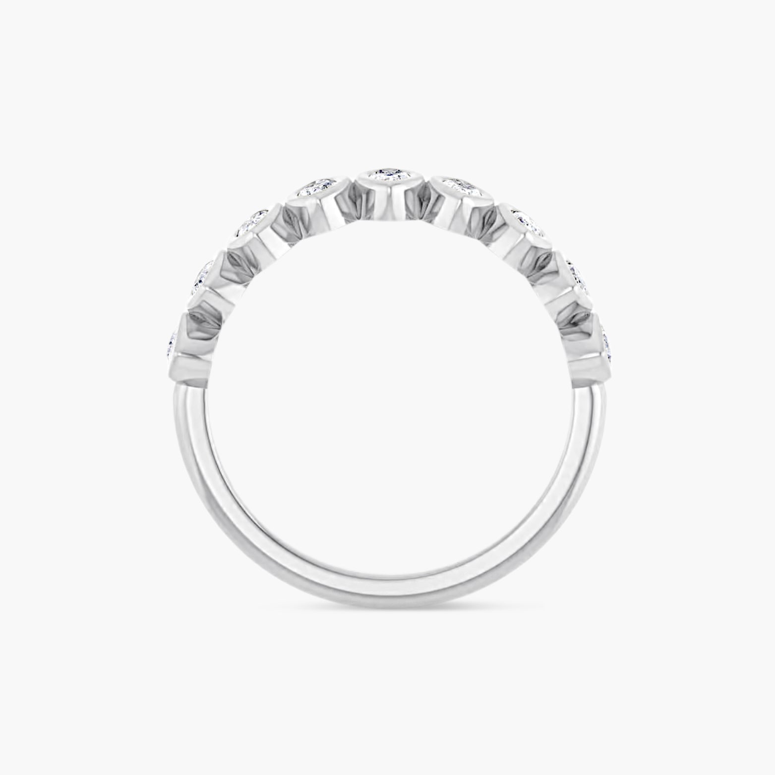 Marquise Bezel-Set Anniversary Band