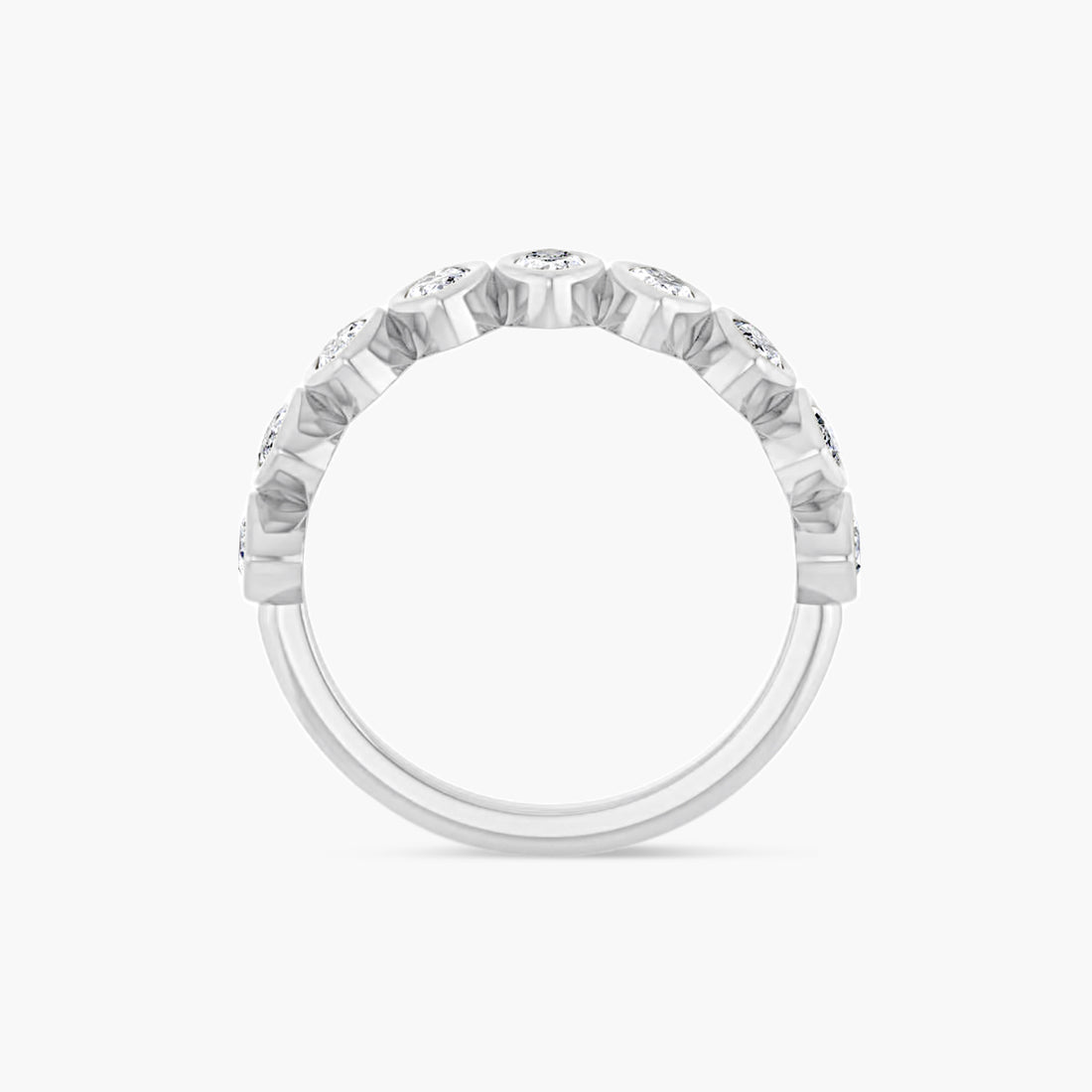 Marquise Bezel-Set Anniversary Band