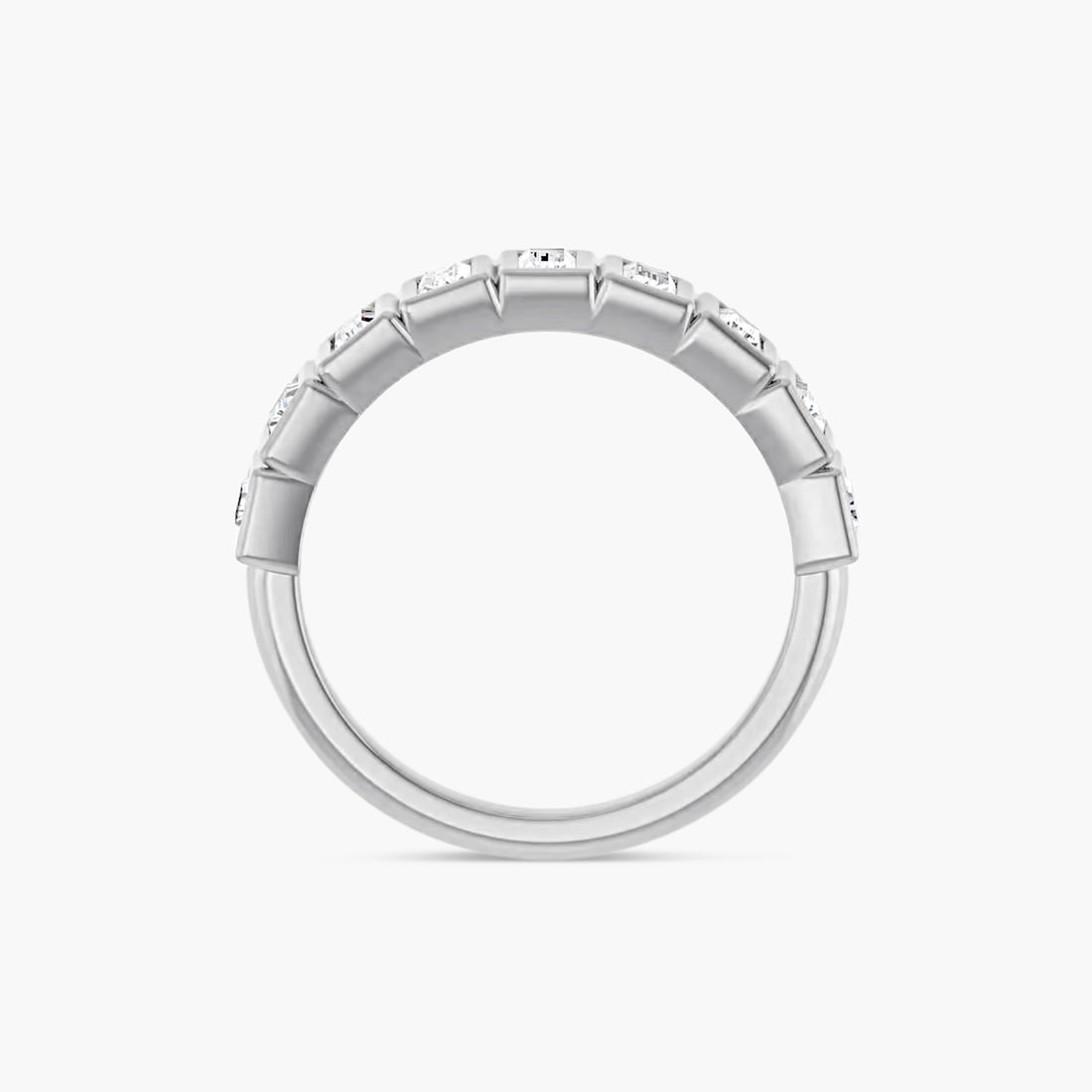 Straight Baguette Bezel-Set Anniversary Band