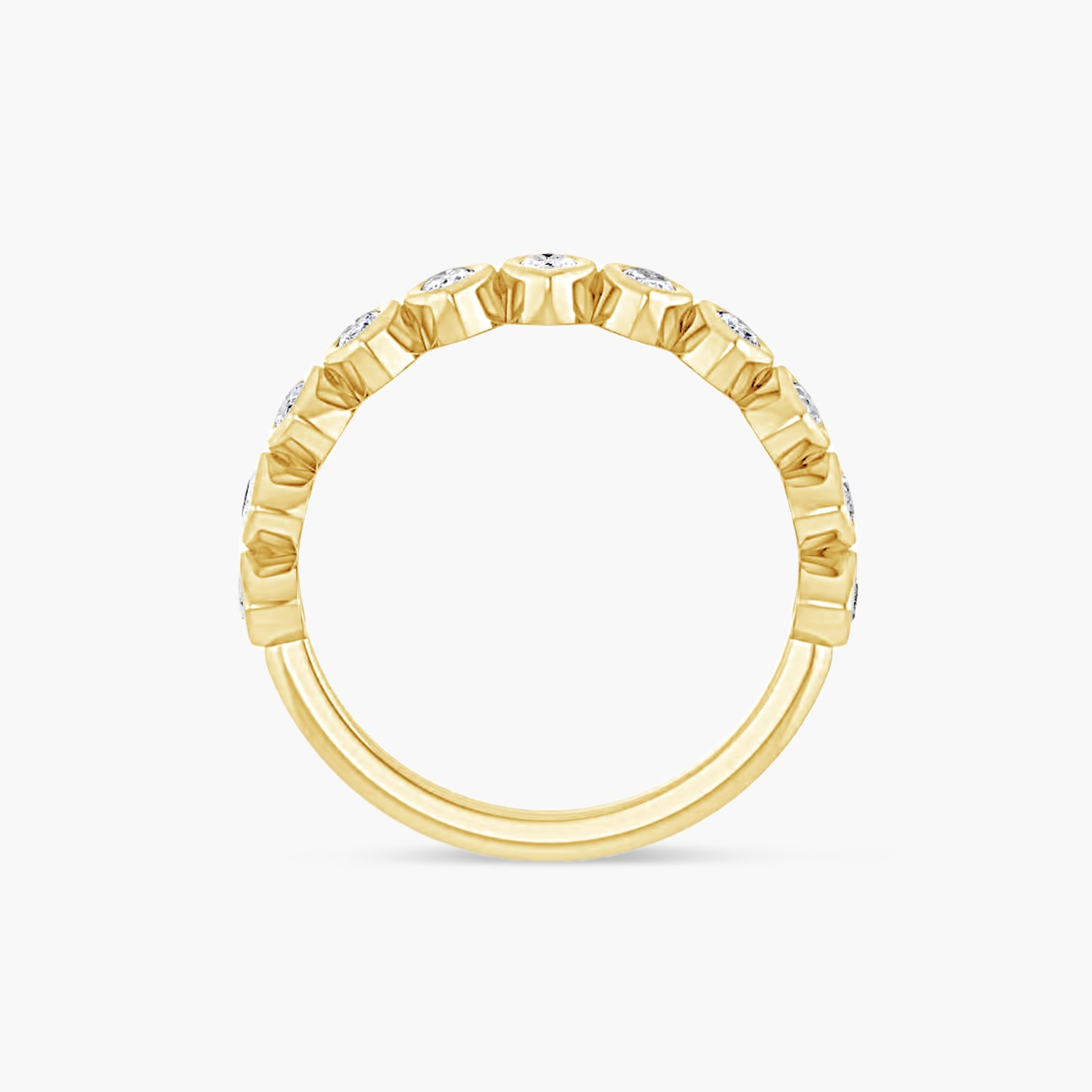Marquise Bezel-Set Anniversary Band