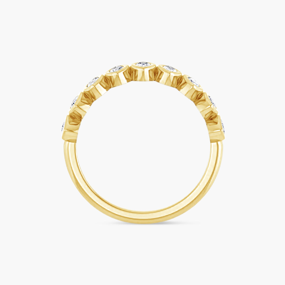 Marquise Bezel-Set Anniversary Band