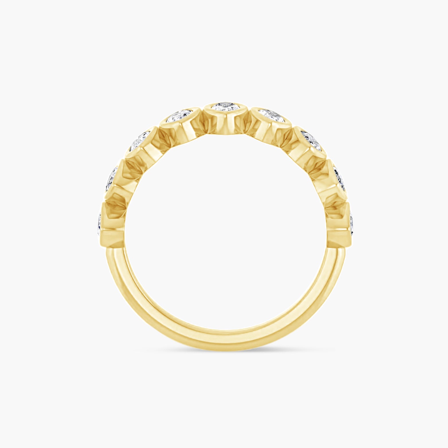 Marquise Bezel-Set Anniversary Band