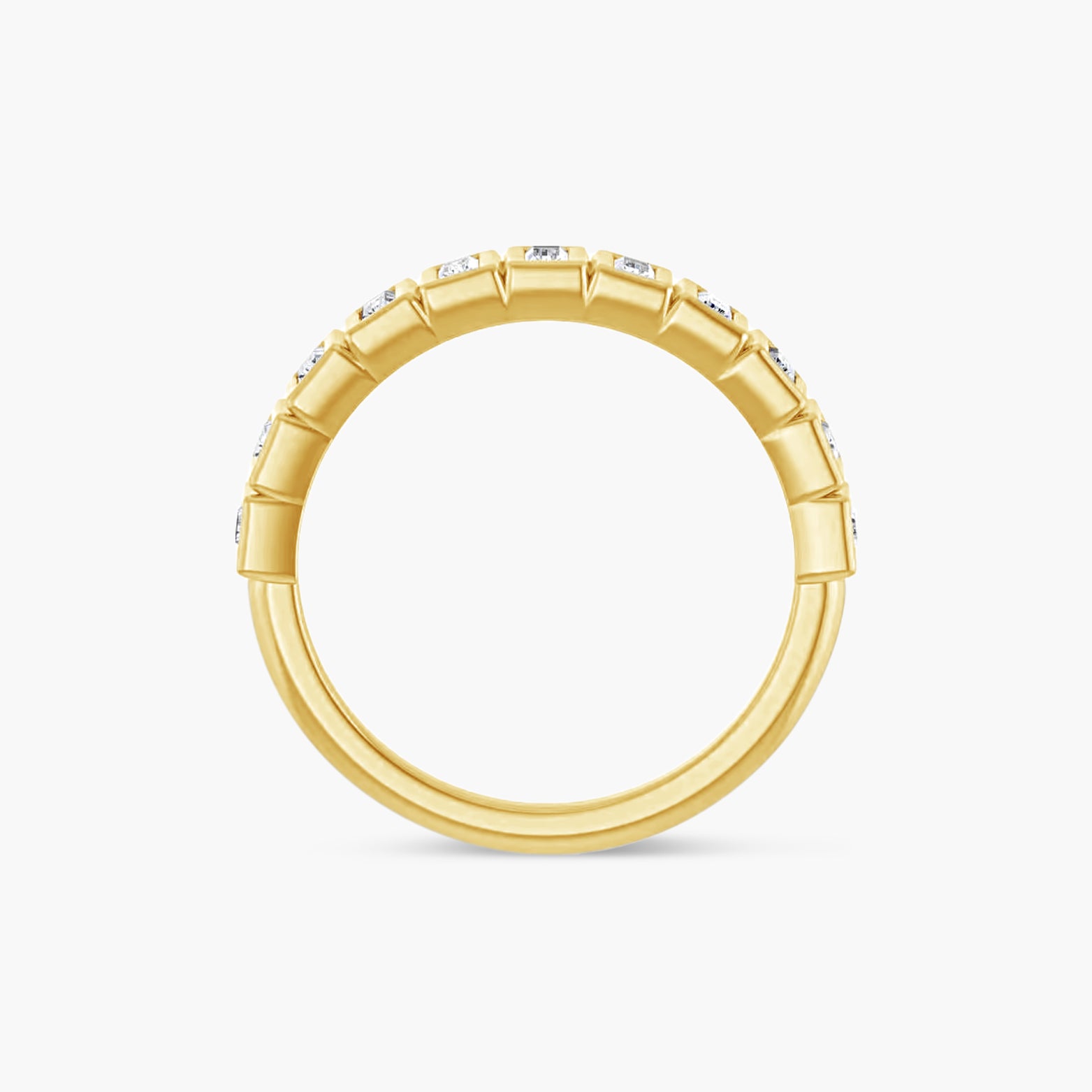 Straight Baguette Bezel-Set Anniversary Band