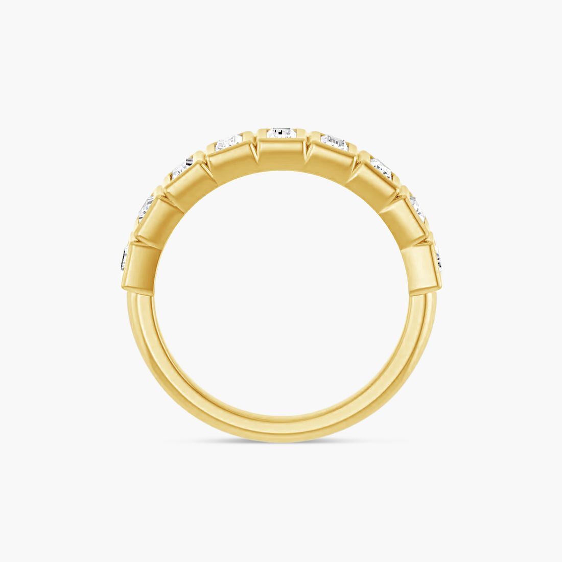 Straight Baguette Bezel-Set Anniversary Band
