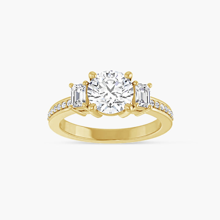 The Three Stone Amara Yellow Gold