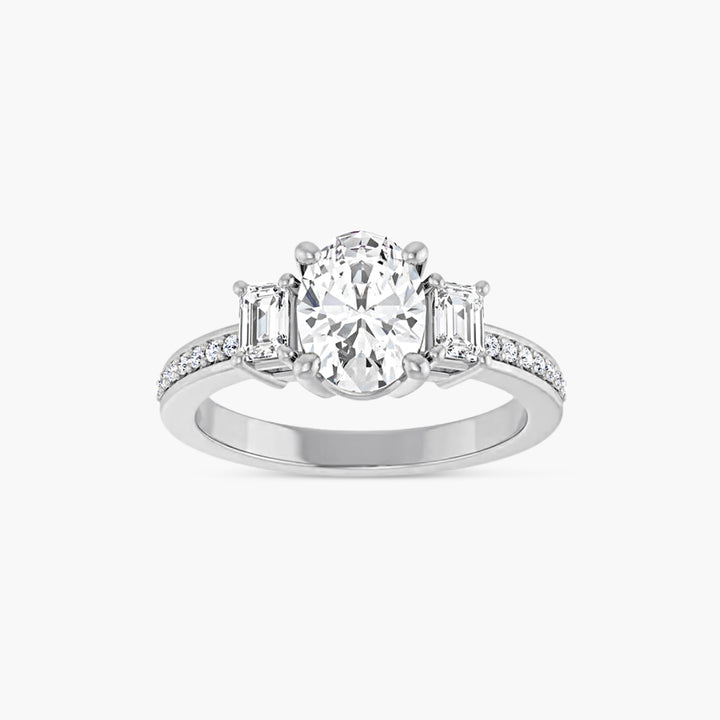 The Three Stone Amara  Oval