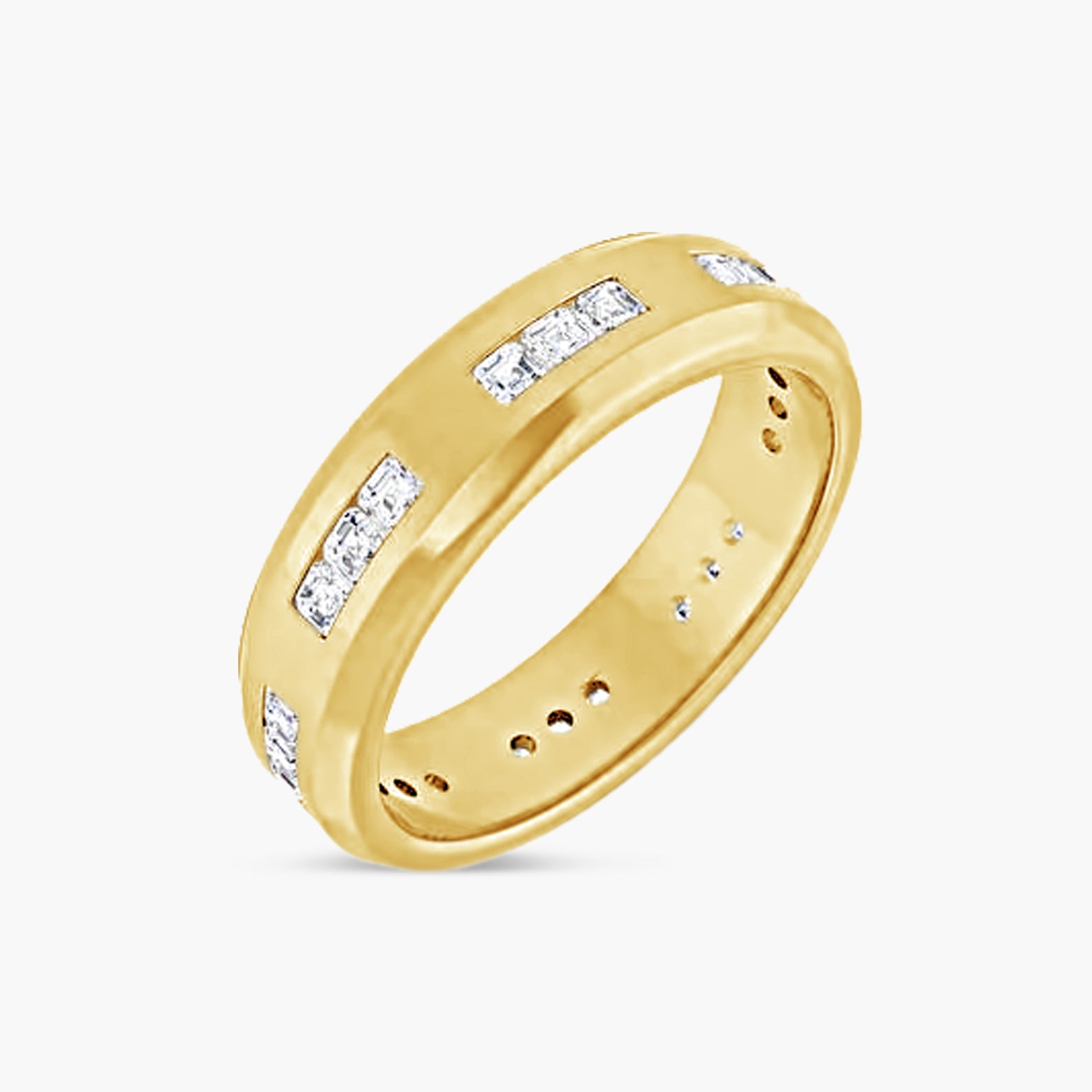 Asscher Accented Men's Band