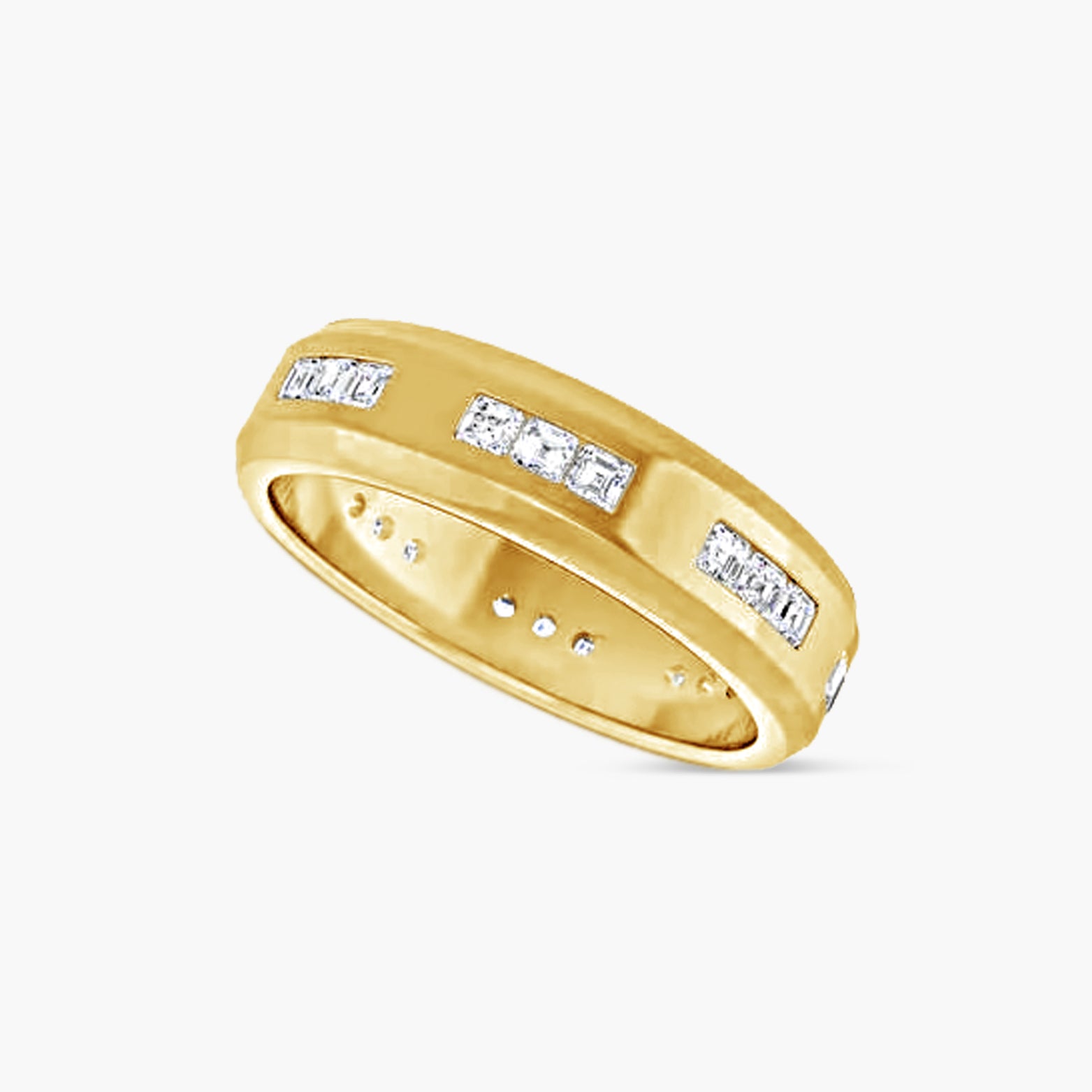 Asscher Accented Men's Band