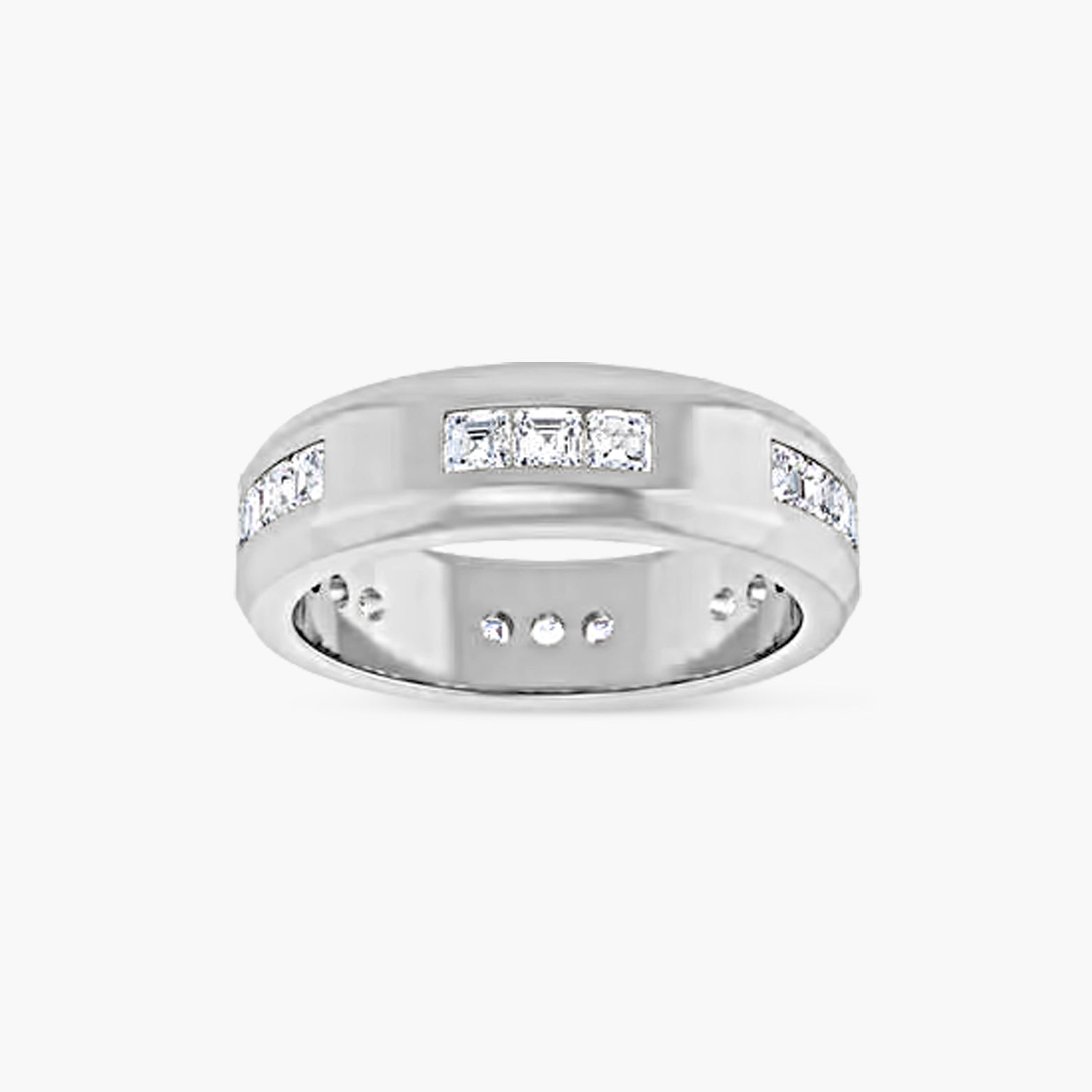 Asscher Accented Men's Band
