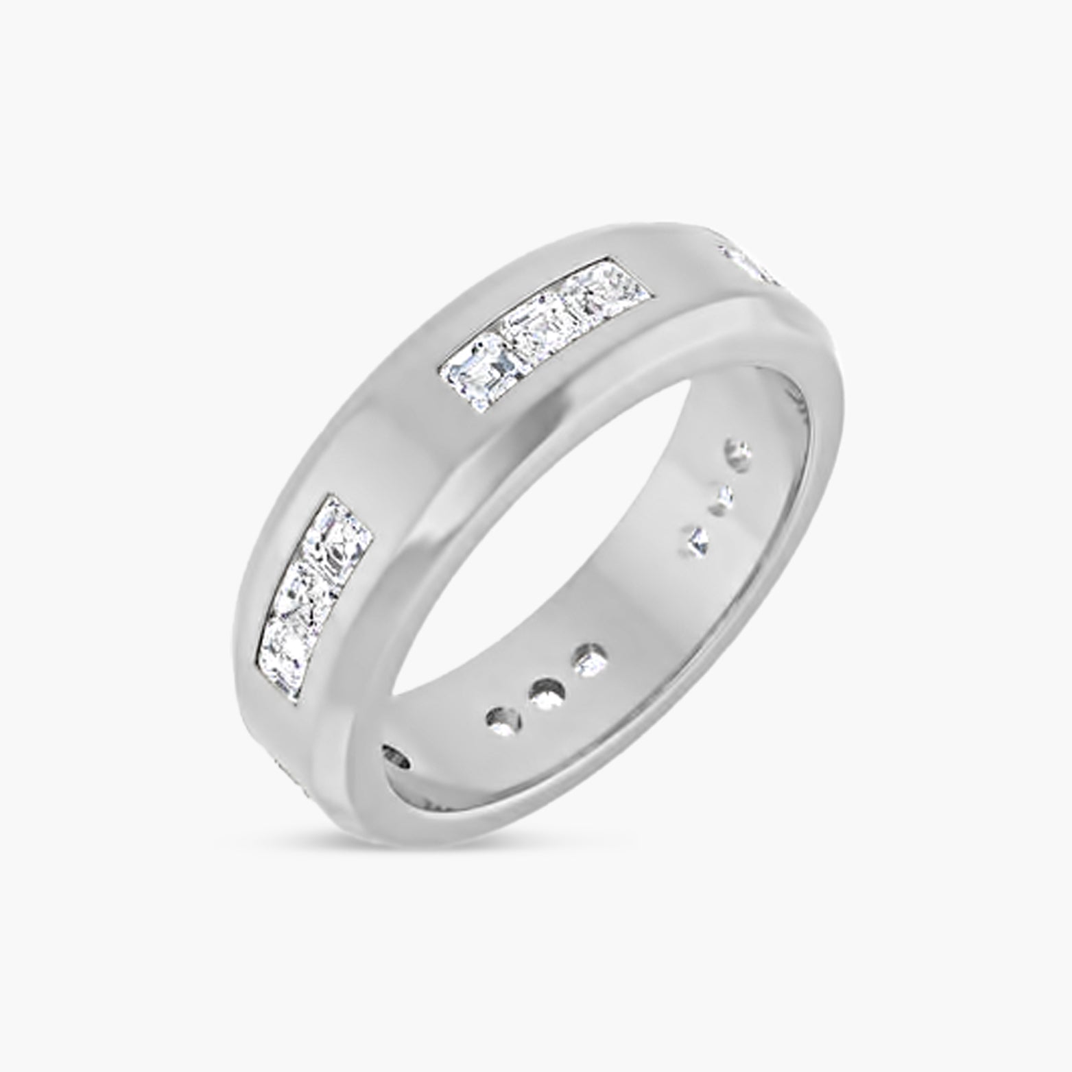 Asscher Accented Men's Band