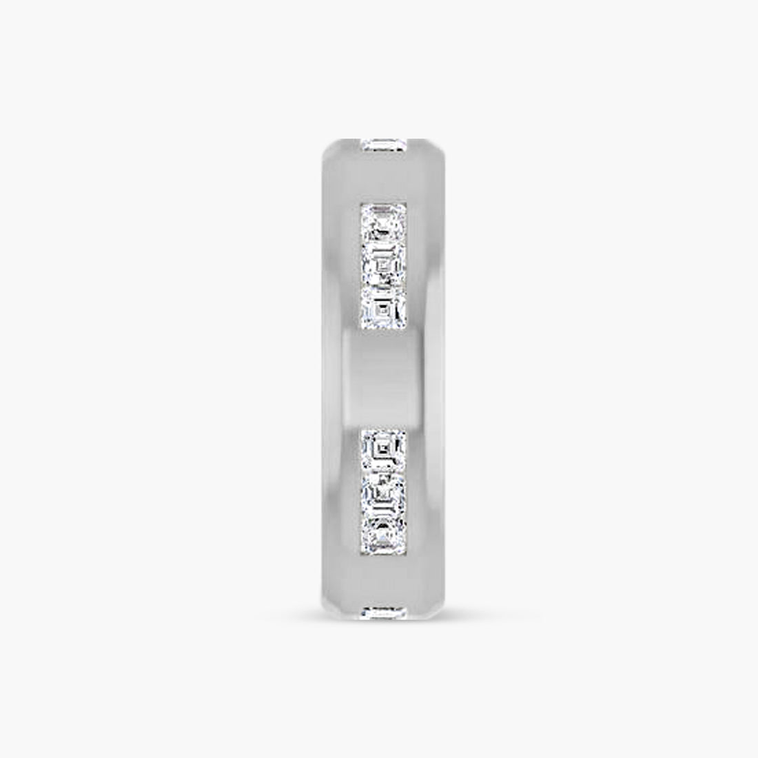 Asscher Accented Men's Band