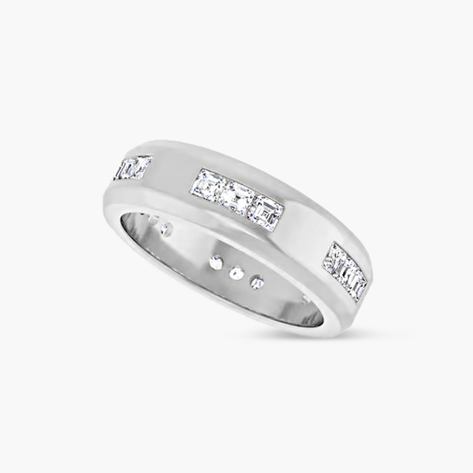 Asscher Accented Men's Band