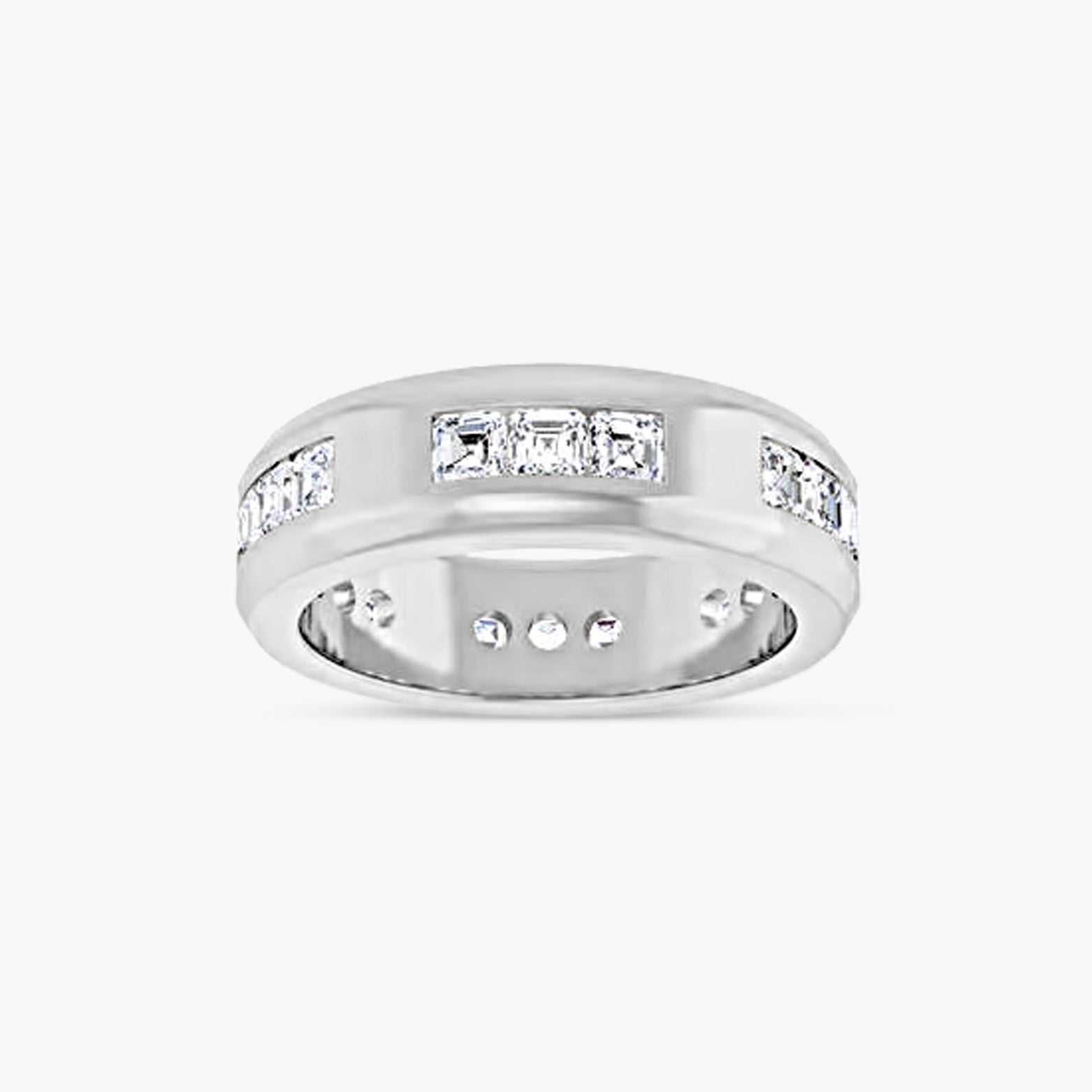 Asscher Accented Men's Band