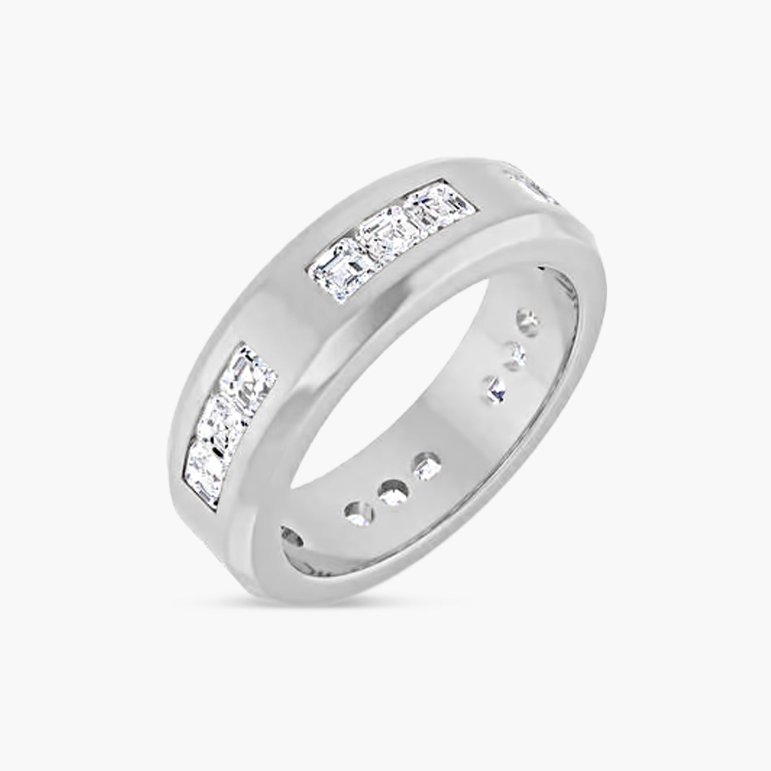 Asscher Accented Men's Band