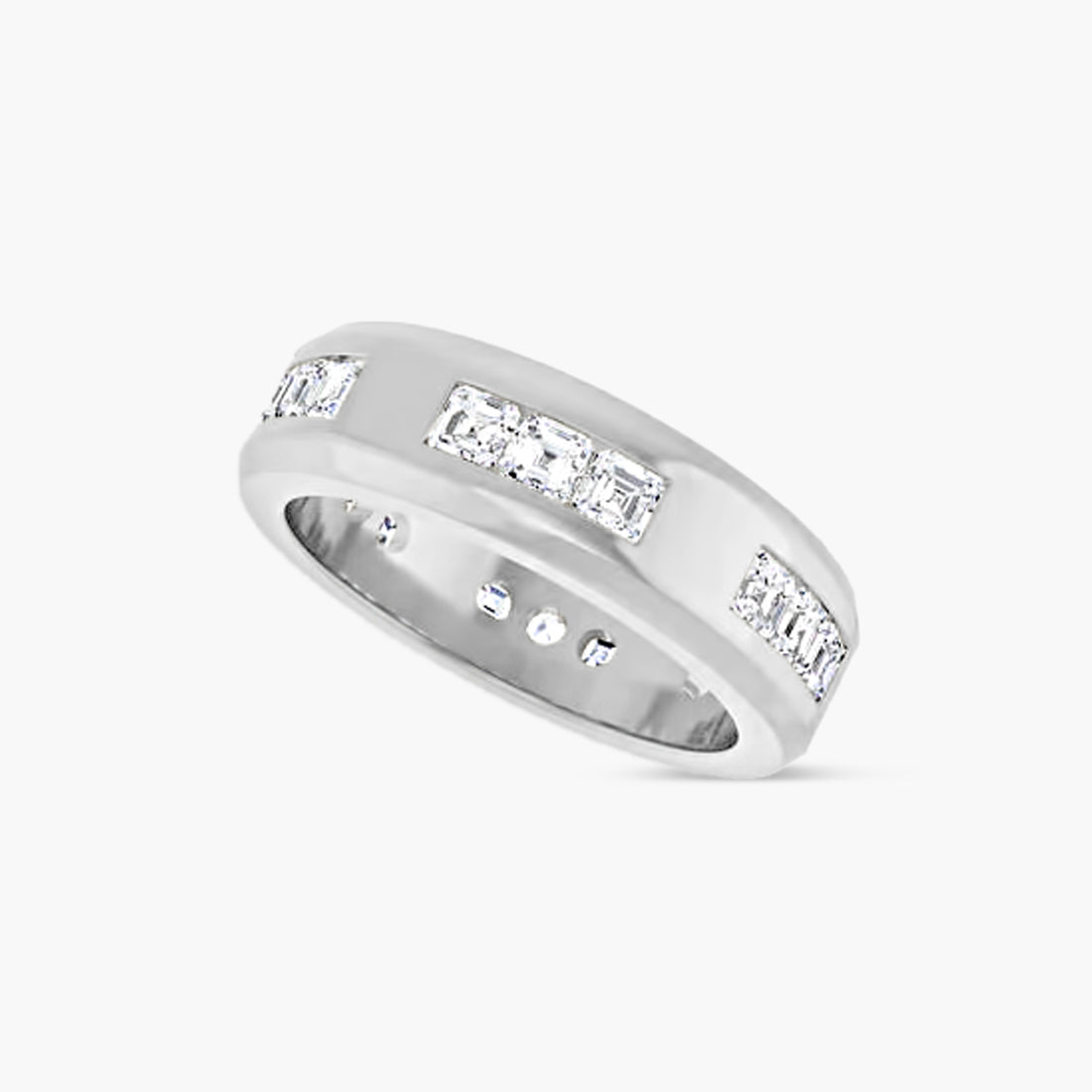 Asscher Accented Men's Band