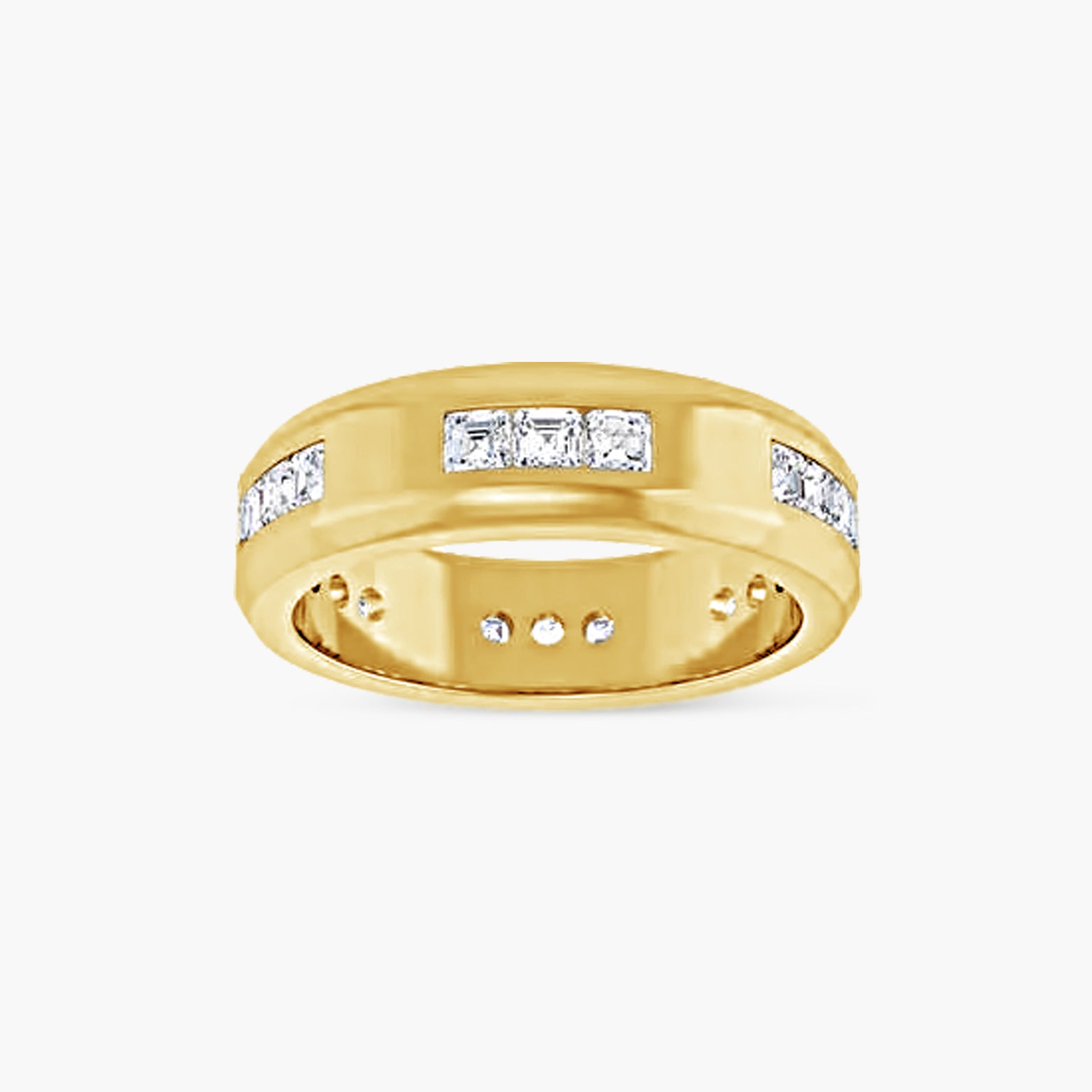 Asscher Accented Men's Band