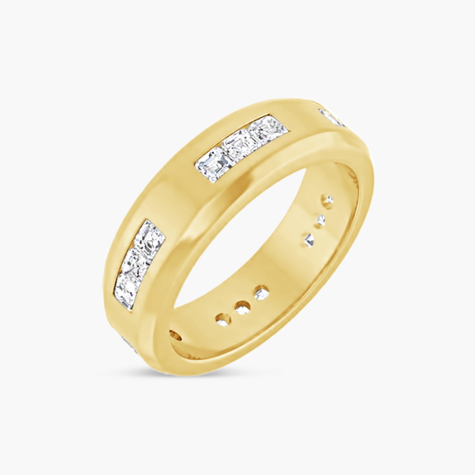 Asscher Accented Men's Band