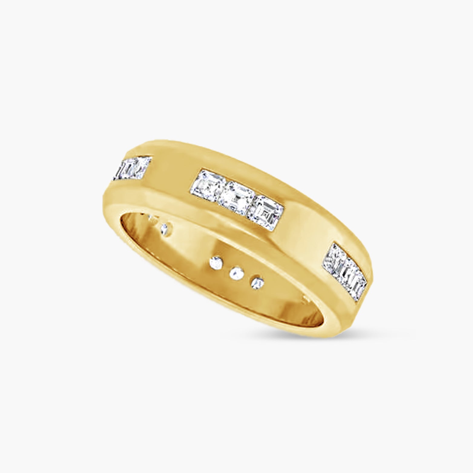 Asscher Accented Men's Band