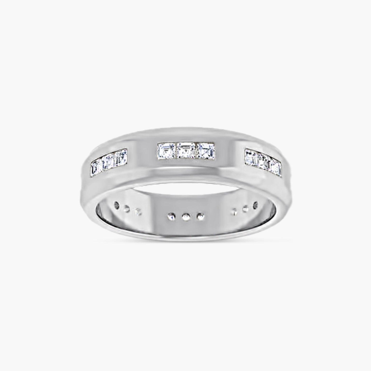 Asscher Accented Men's Band