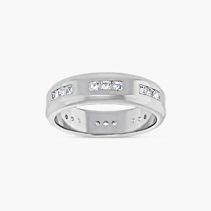 Asscher Accented Men's Band