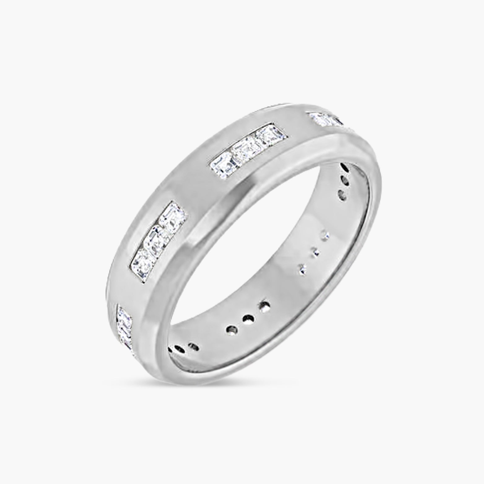 Asscher Accented Men's Band