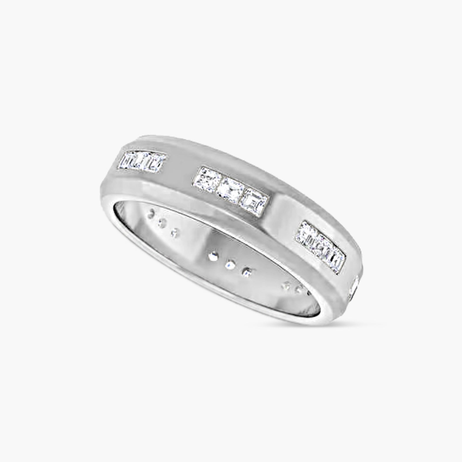 Asscher Accented Men's Band