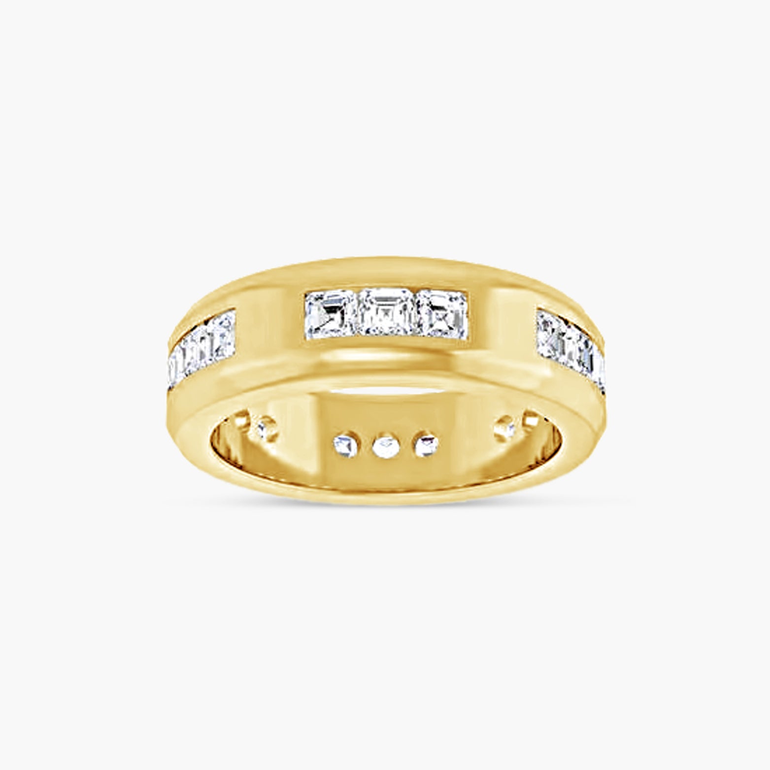 Asscher Accented Men's Band