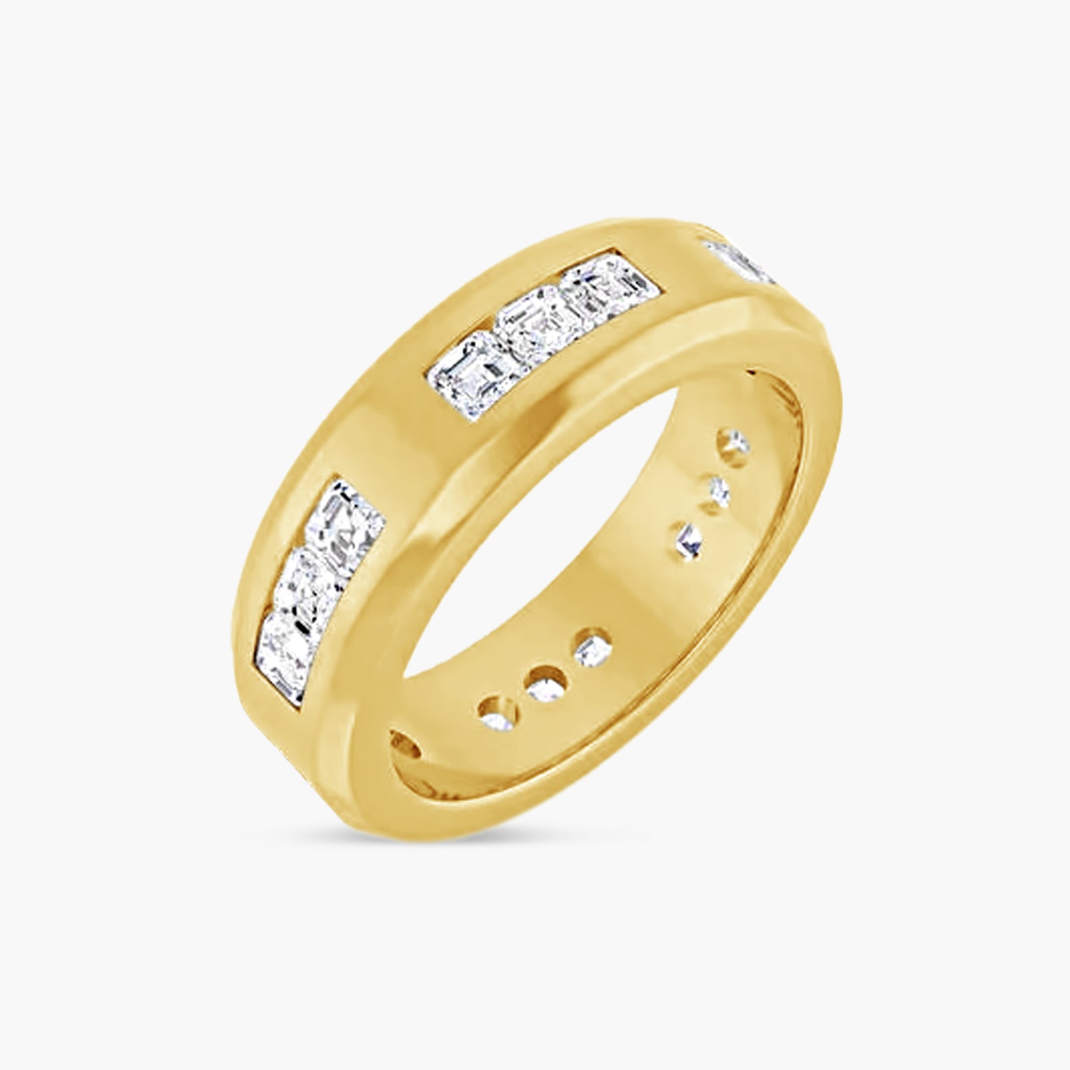 Asscher Accented Men's Band