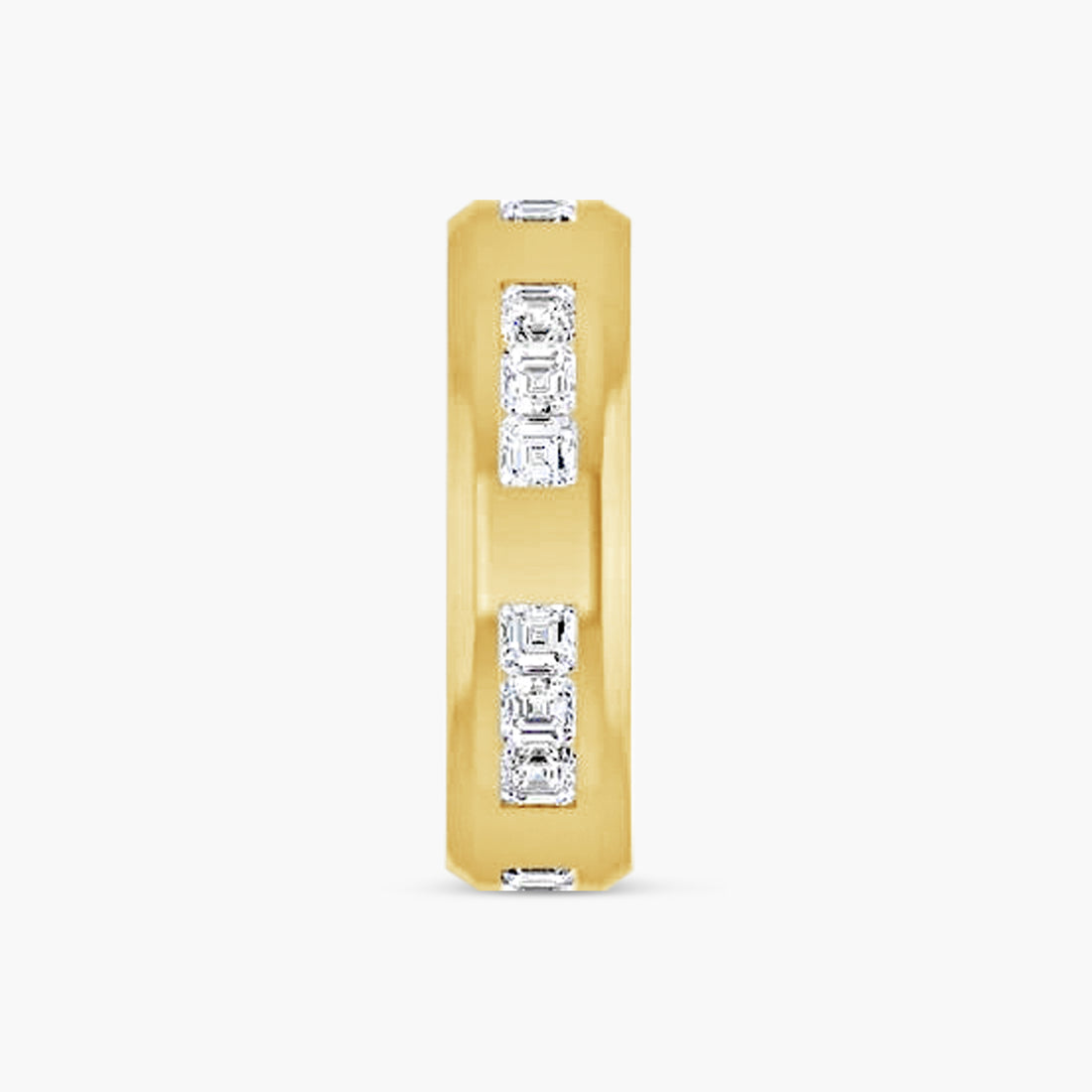 Asscher Accented Men's Band