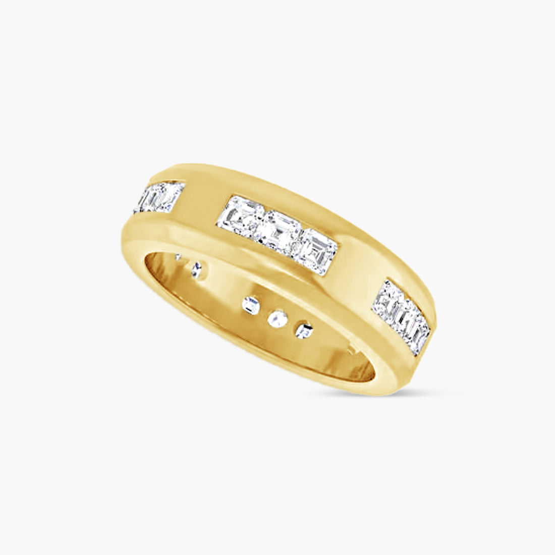 Asscher Accented Men's Band