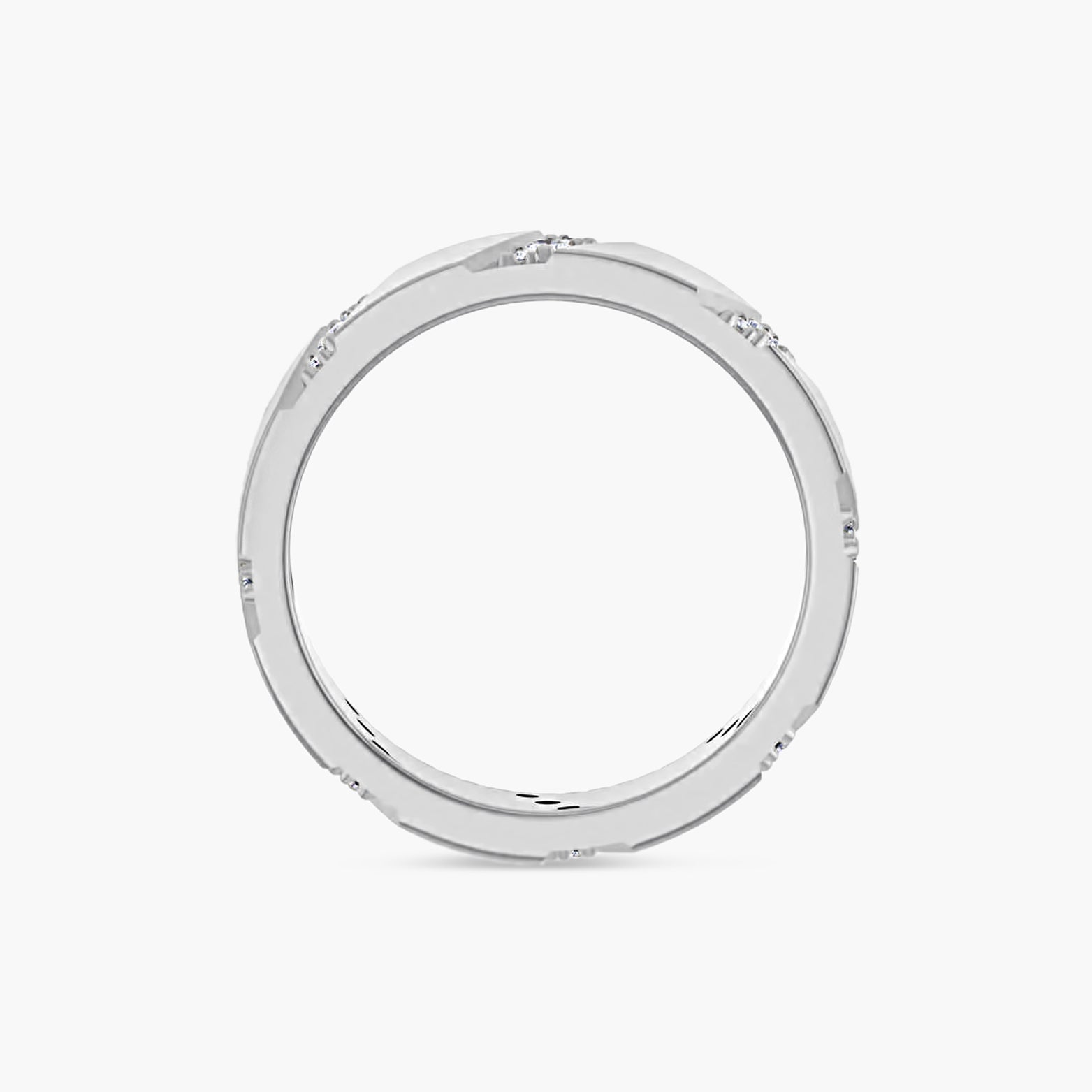 1/4 CTW Natural Diamond Patterned Eternity Band