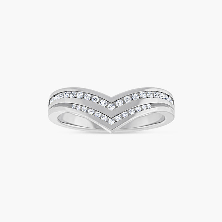 1/5 CTW Lab-Grown Diamond Contour Band