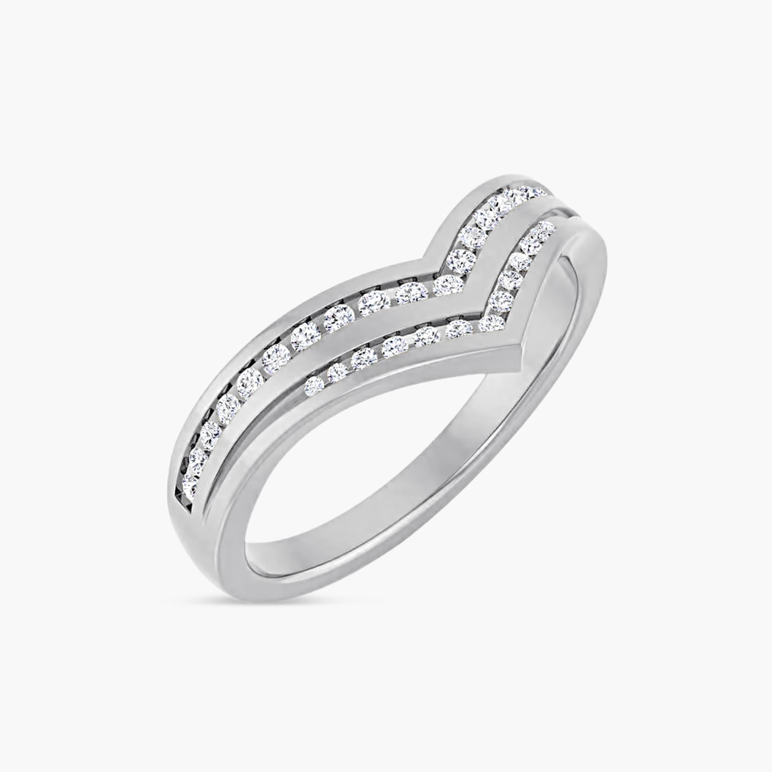 1/5 CTW Lab-Grown Diamond Contour Band