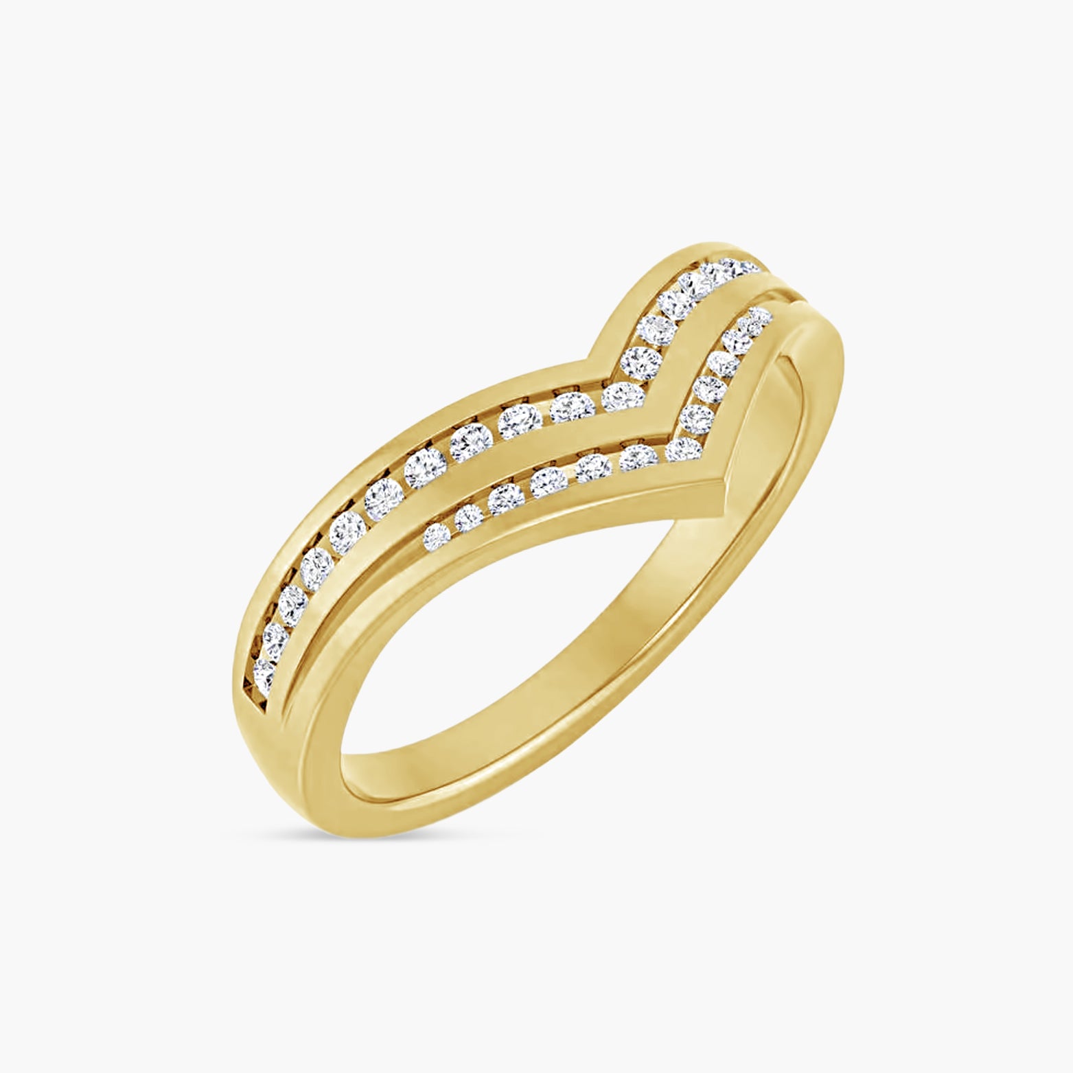 1/5 CTW Lab-Grown Diamond Contour Band