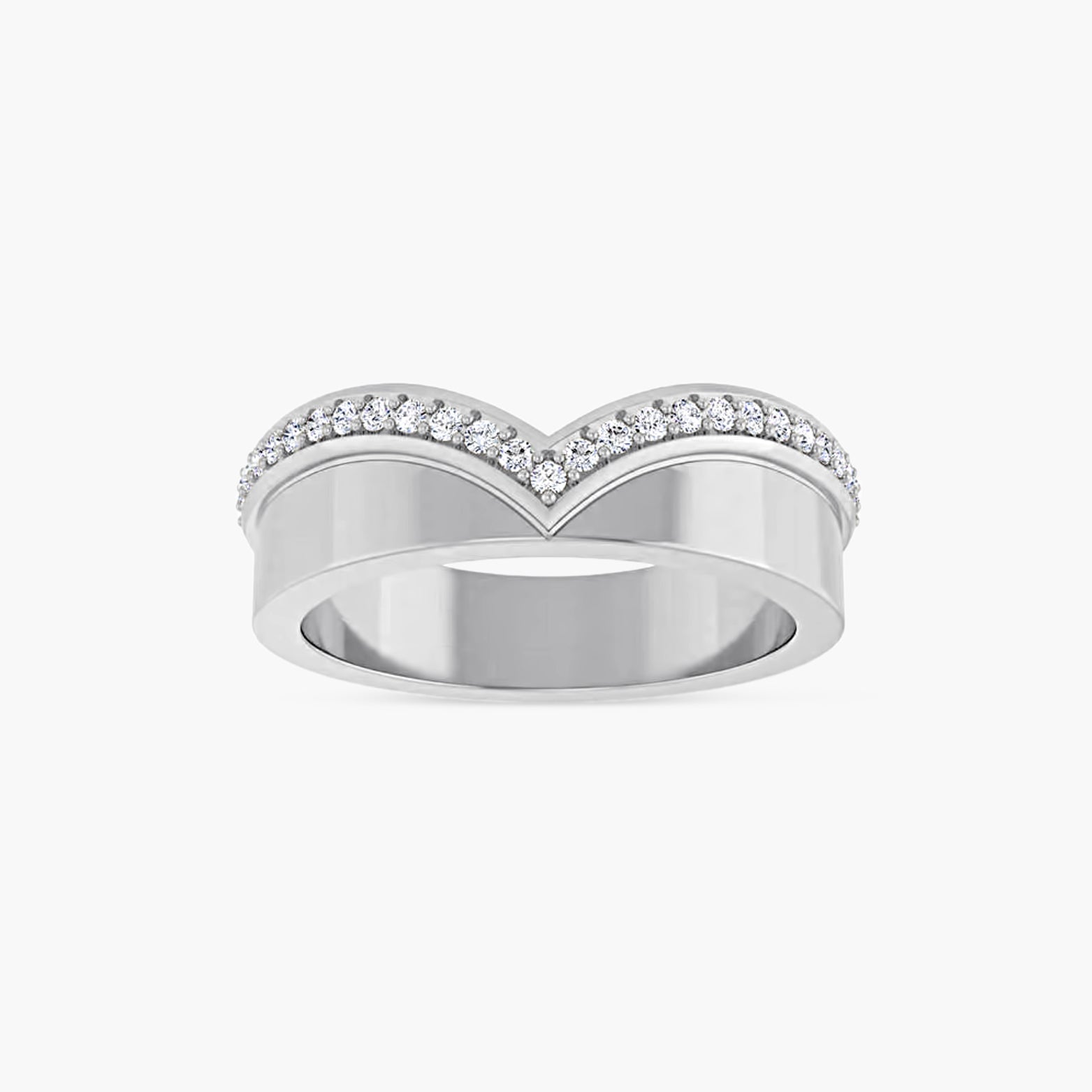 Natural & Lab-Grown Diamond Contour Band