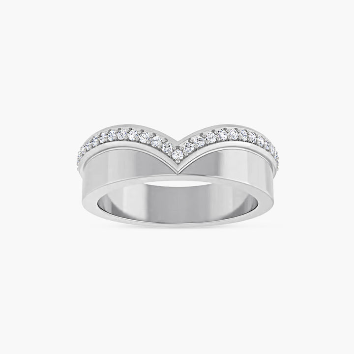 Natural & Lab-Grown Diamond Contour Band
