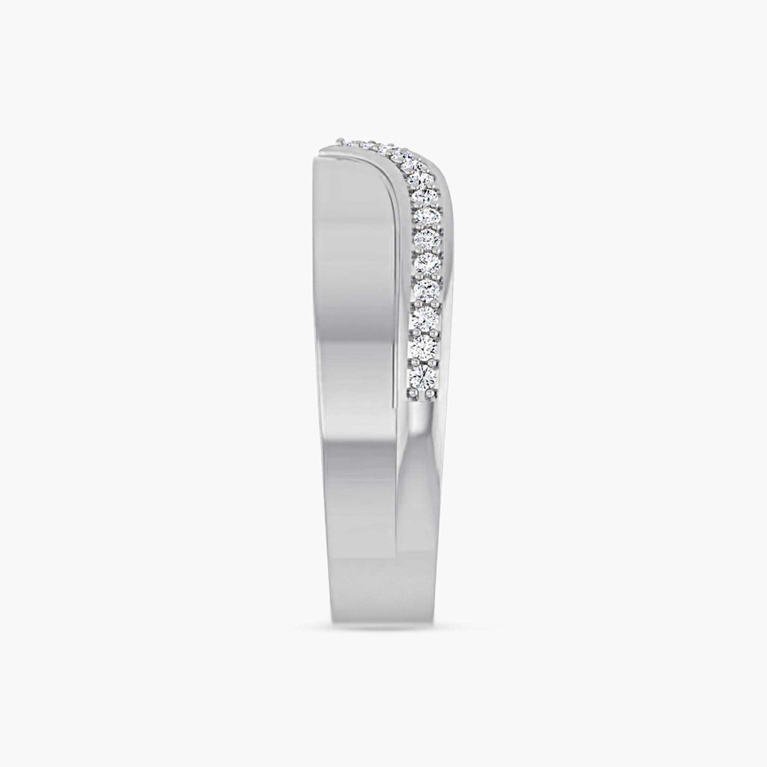 Natural & Lab-Grown Diamond Contour Band