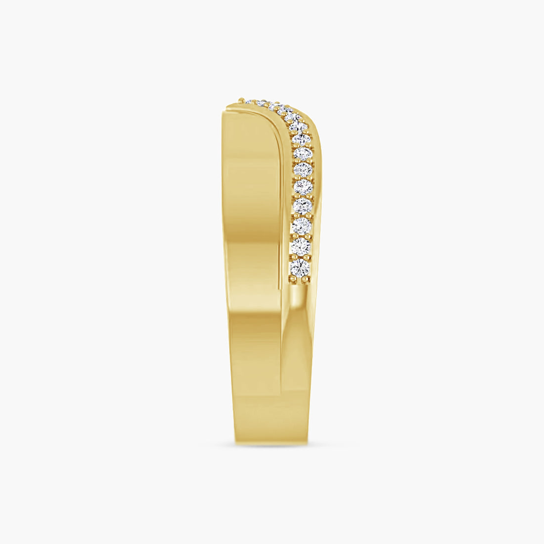 Natural & Lab-Grown Diamond Contour Band