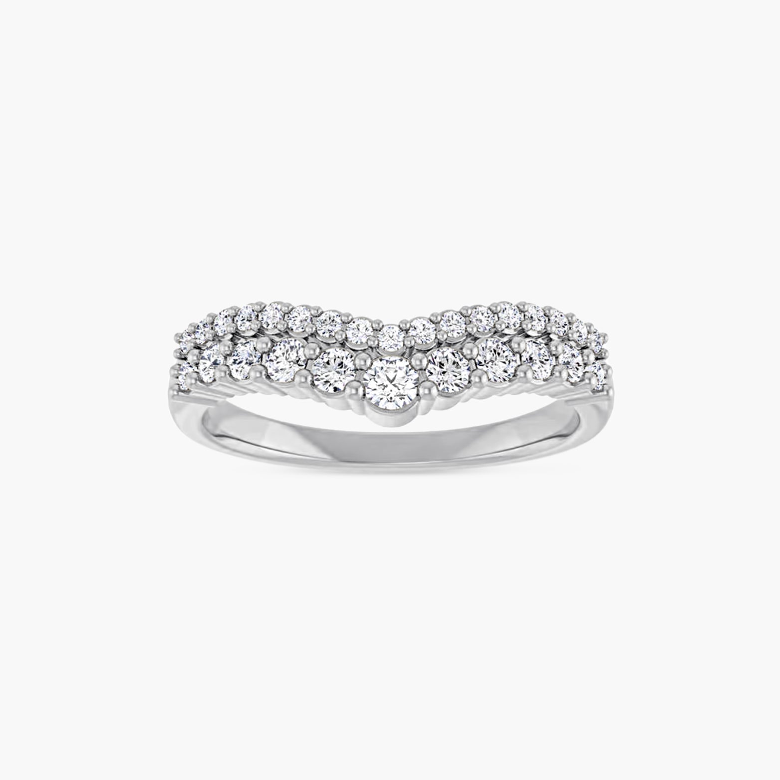 3/8 CTW Diamond Contour Band