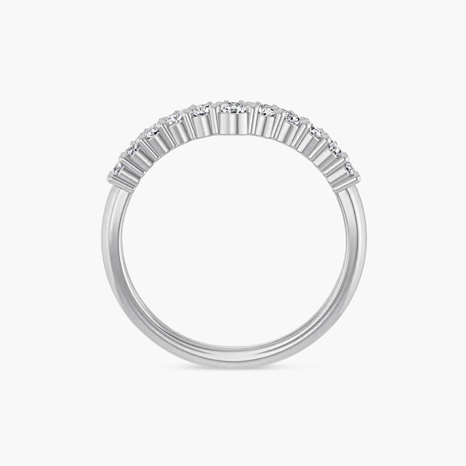 3/8 CTW Diamond Contour Band