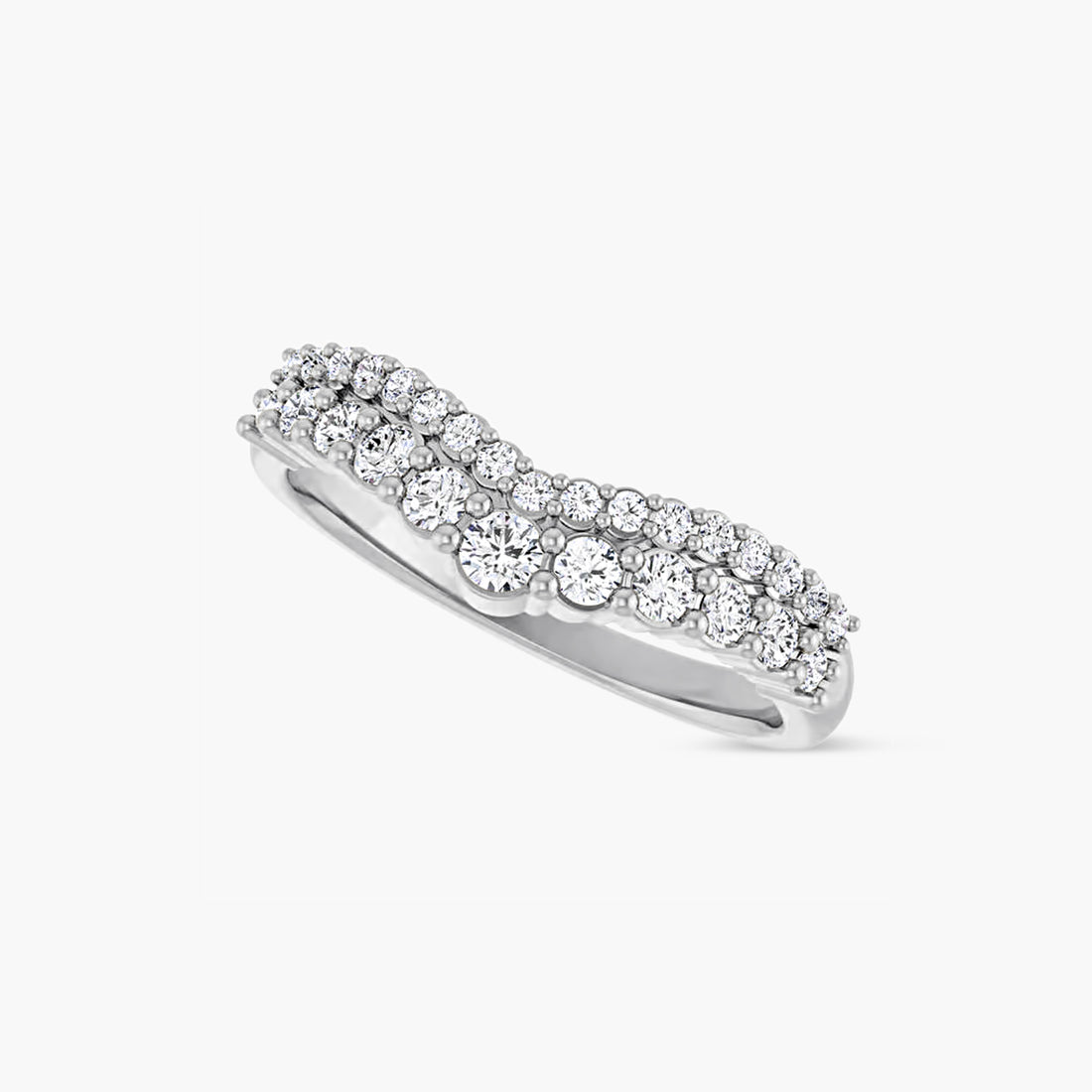 3/8 CTW Diamond Contour Band