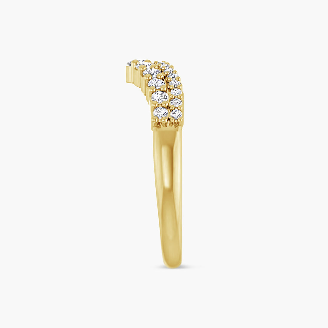 3/8 CTW Diamond Contour Band