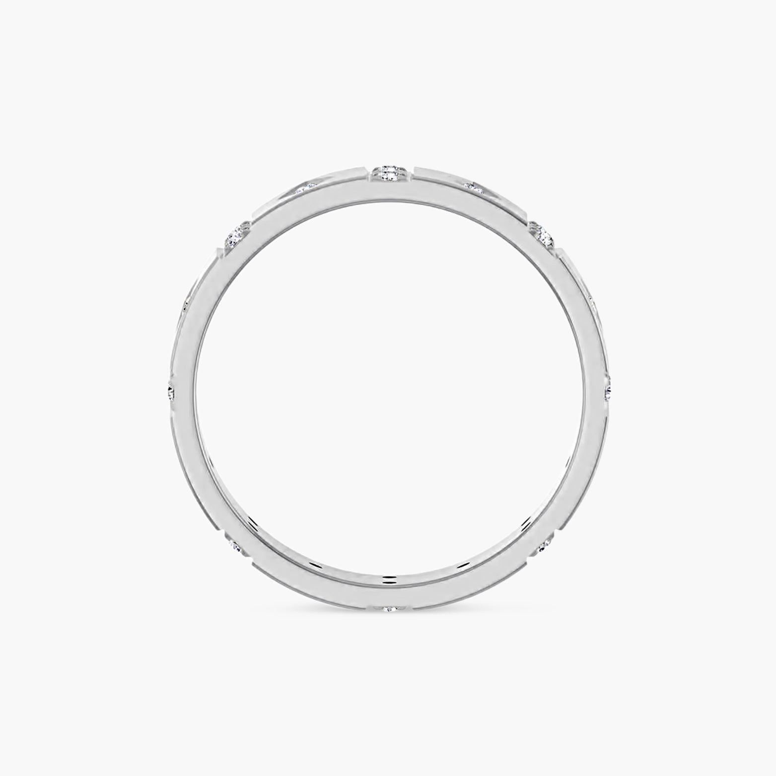 Diamond Mens Accented Band