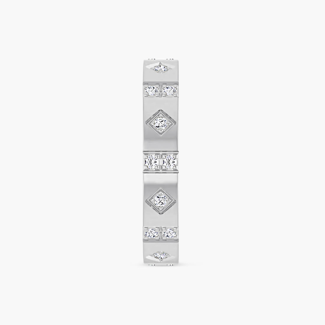 Diamond Mens Accented Band