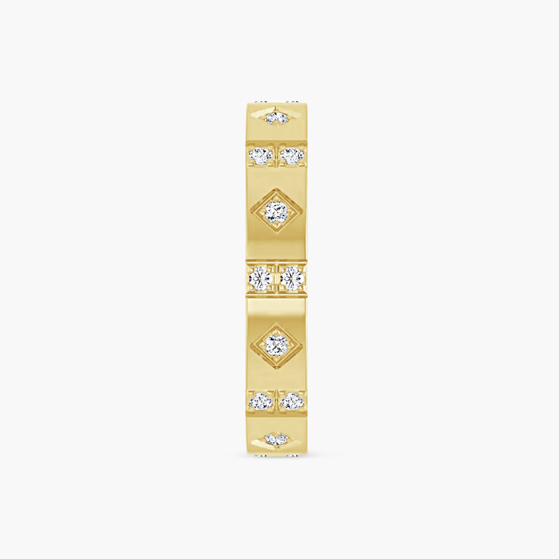 Diamond Mens Accented Band